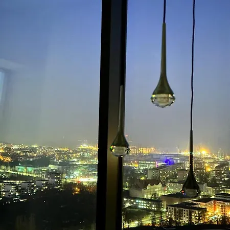 Apartament White Sky 20 Hanza Tower- Free Parking Stettino Esterno foto