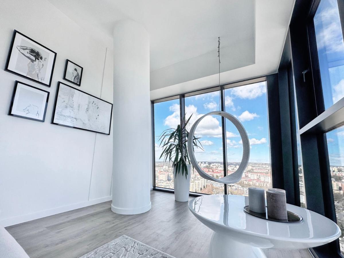 Apartment White Sky 20 Hanza Tower- Free Parking Stettin